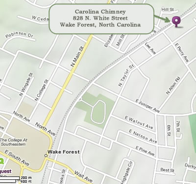 Get Directions to Carolina Chimney...